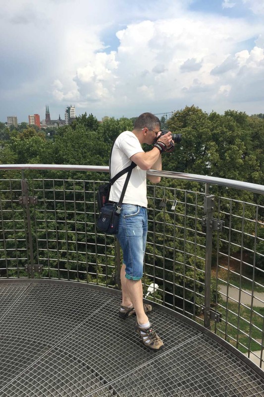 Я на крыше Варшавской библиотеки